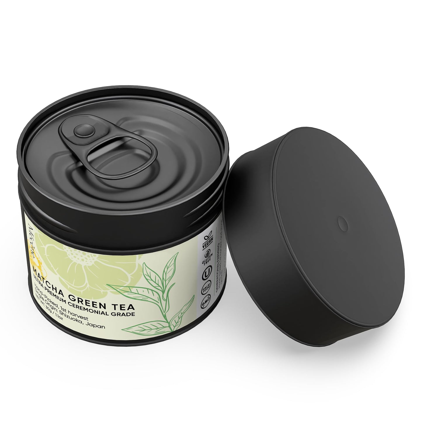Limited Release & Nitrogen Sealed -- Harvest Organic Japanese Matcha Green Tea Powder - Hand-Picked, 1st Harvest, Ceremonial Grade Matcha, Stone