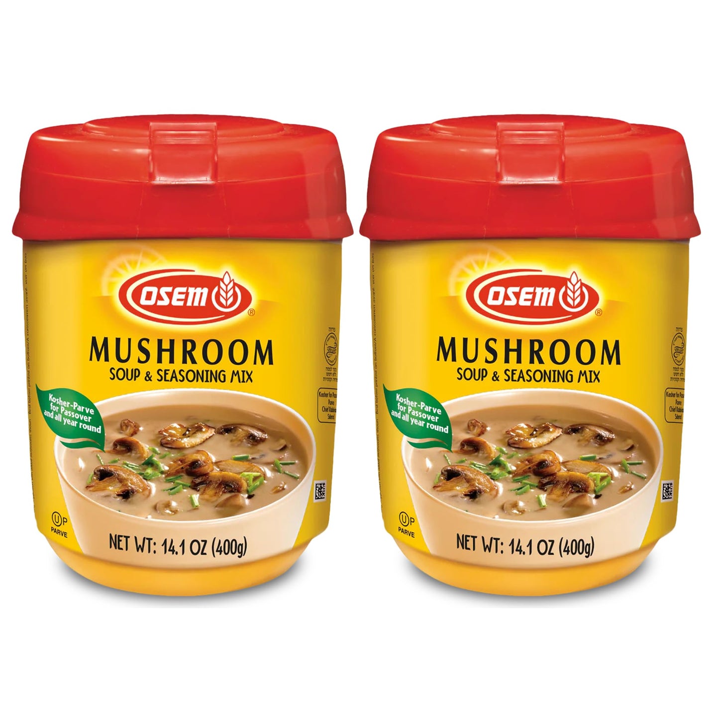 Osem Mushroom Flavored Soup & Seasoning Mix - Powder Broth Base, Perfect for Soups, Sauces, Stews, Rice, and More - Rich Savory Flavor Enhancer