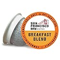 SF Bay Breakfast Blend Coffee, OneCup - 72 Count Compostable Coffee Pods - Medium Roast Arabica - Compatible with Most Keurig K-Cup Brewers