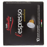 Trombetta l'espresso Arabica, (Pack of 8), blend of selected coffees of Arabic origin. Sweet and refined aroma, round and persistent taste with floral