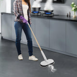 Cordless Electric Spin Mop, 2000mAh 60+ min Runtime, Foot Switch No Bending, 150RPM, 4 Pads, Adjustable Lightweight Floor Cleaner for Hardwood Tile