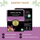 Buddha Teas - Alfalfa Leaf Tea - Herbal Tea - For Health & Wellbeing - With Vitamins, Minerals & Antioxidants - Clean Ingredients - Caffeine Free - OU