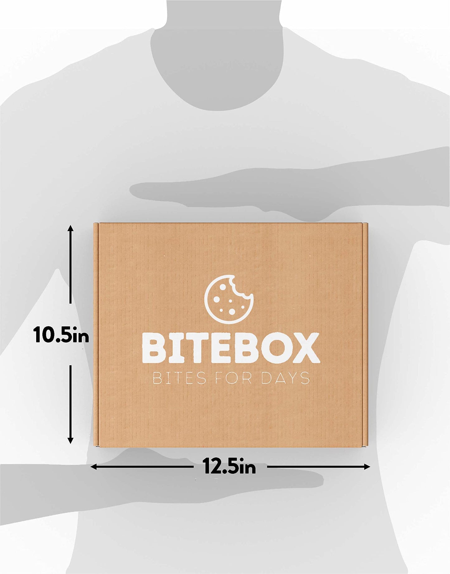 BITEBOX Snack Box (45 Count) Variety Pack Care Package Gift Basket Adult Kid Guy Girl Women Men Birthday College Student Office School Graduation