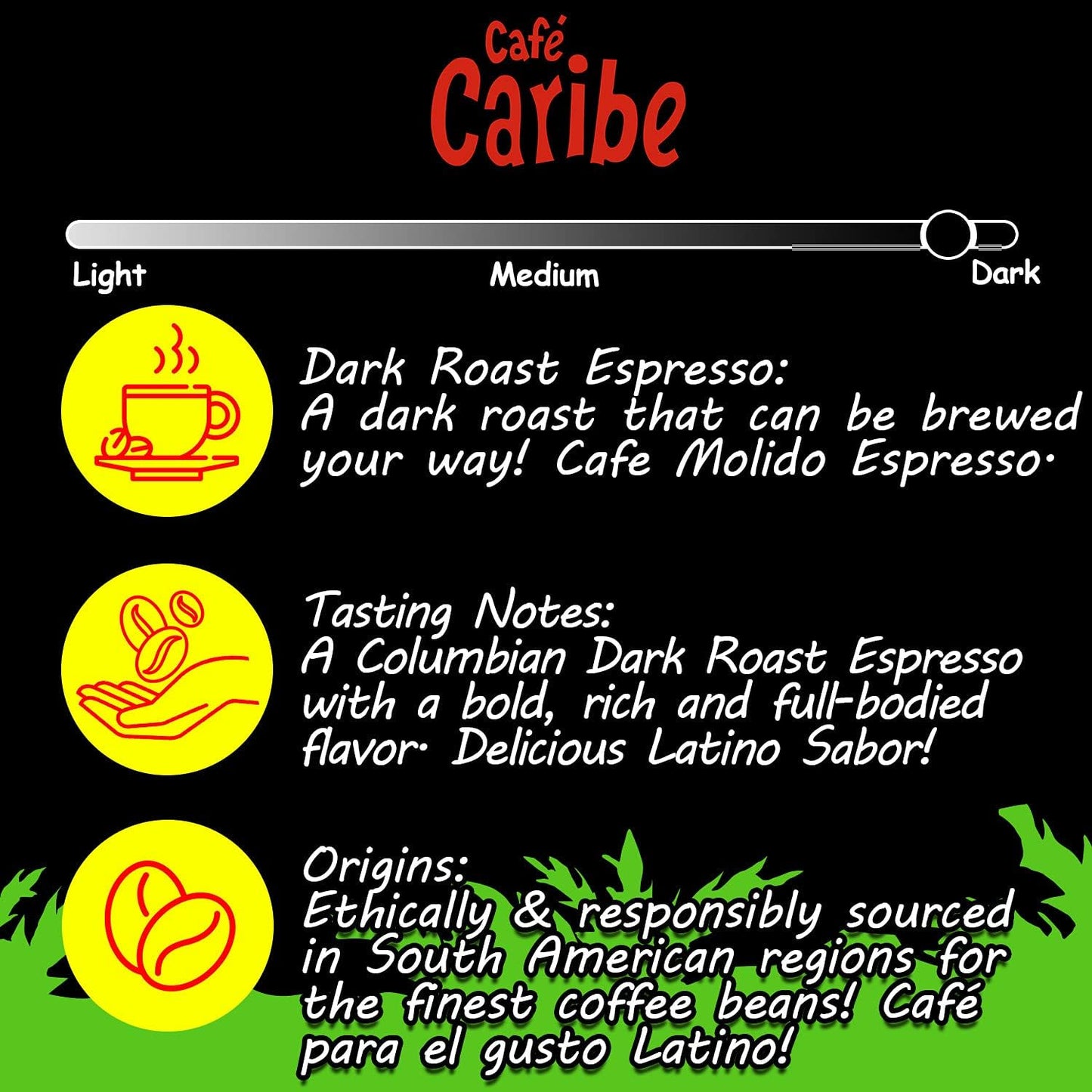 Cafe Caribe 100% Colombian Coffee Pods, Dark Roast Single-Serve Coffee Cups - 12 Count