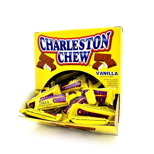 Tootsie Roll Charleston Chew Snack Bars in Easy Open Box, Multicolor, Classic Vanilla, .38 Oz (96 Count)