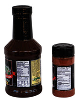 Corkys Barbecue Starter Bundle - 2 Items - 1 Bottle Original Recipe Bar-B-Q Sauce, 1 Jar of Bar-B-Q Dry Rub
