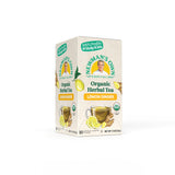 Newman's Own Organic Lemon Ginger Herbal Tea with Rooibos Tea with Organic Ginger 20 Individually Wrapped Tea Bags USDA Certified and Kosher Cinnamon