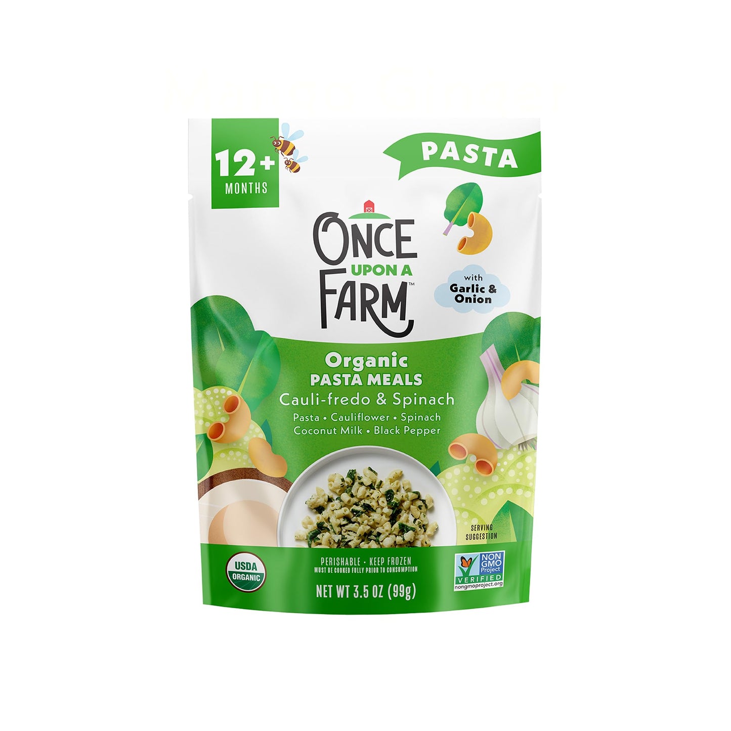 Once Upon a Farm Organic Cauli-Fredo & Spinach Plant-Rich Baby Meal, 3.5 OZ
