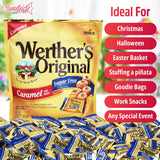 Original Caramel Hard Candies, 2 Pack of Individually Wrapped Sugar Free Hard Candy 7.7oz Each, Ideal Hard Candy for Holiday Treats, Perfect Caramel