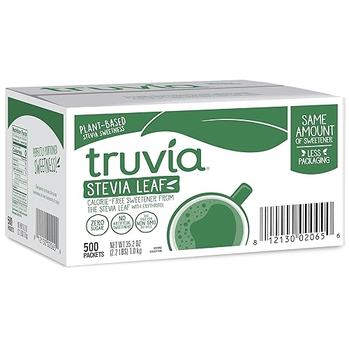 Truvia Original Calorie-Free Sweetener from the Stevia Leaf Packets, 35.25 oz Box, 500 Count (Pack of 1)