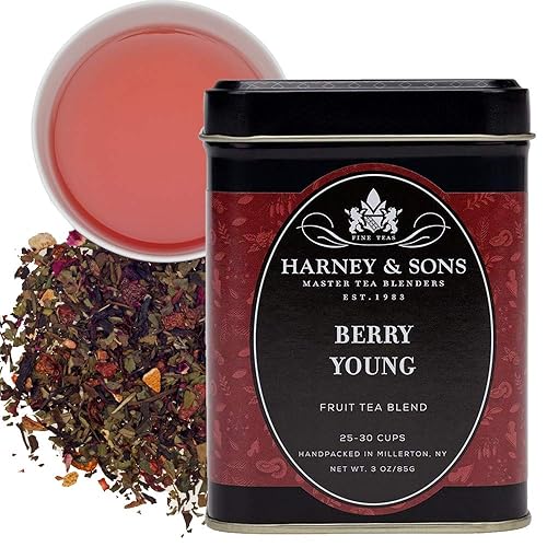 Harney & Sons Berry Young Fruit Tea with Goji Berry and Mutan Tea, 3 Ounce (48115)