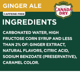 Canada Dry Ginger Ale Soda, 12 fl oz cans, 12 pack