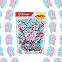 BUBS Sour Dizzy Skulls - Bubblegum Flavor, 1/2 Pound Soft Foam Godis - Premium Vagen Swedish Candy by Susa Candy