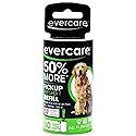 Evercare Pet Lint Roller Refill Extra Sticky All Purpose Use 60 Easy-Tear Sheets Per Roll Sticky Roller Cat & Dog Hair Remover for Furniture Clothing