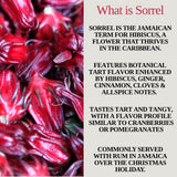 JOY'S ISLAND SPICE SORREL HIBISCUS ELIXIR - Non-Alcoholic Cocktail Mixer & Mocktail - Caribbean Botanical Aperitif - Award Winning - Ginger, Cinnamon