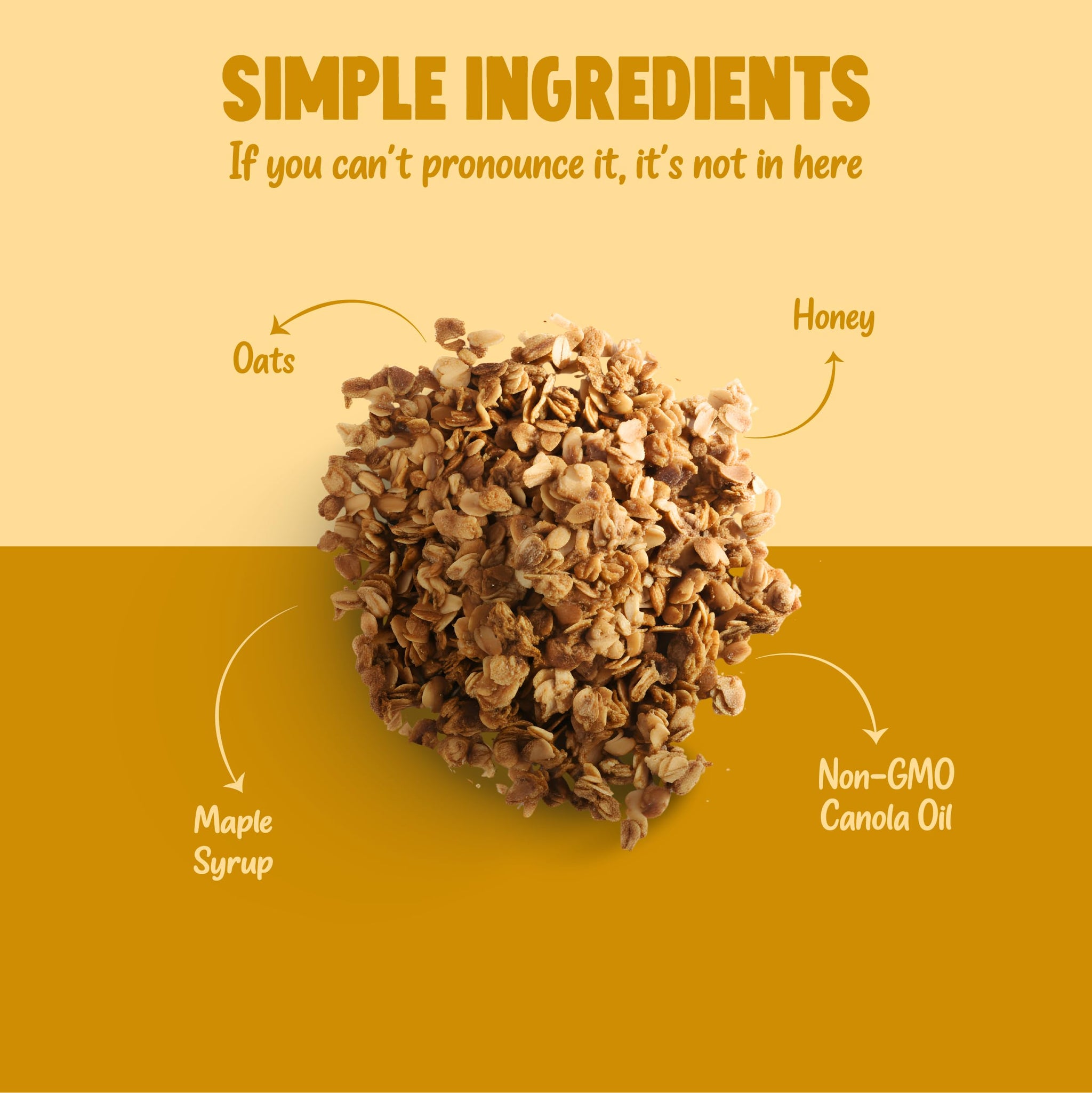 Kelly's Four Plus Granola Cereal | Honey Maple Healthy Granola for Yogurt | Hand Made Snacks for Breakfast - 12 oz