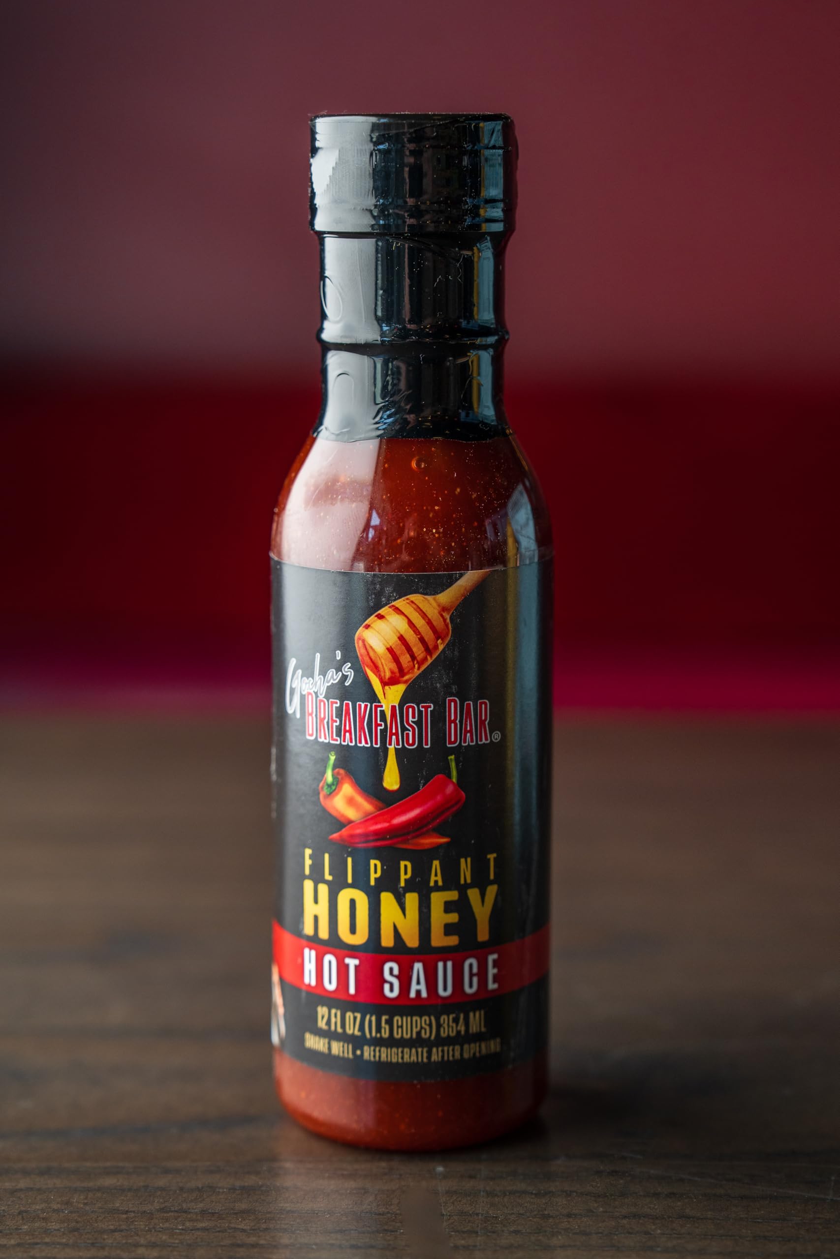 Gocha's Flippant Honey Hot Sauce - 12 fl. oz (354 ml) - All-Natural Spicy Honey with Fiery Heat & Sweetness - Great for Drizzling, Dipping