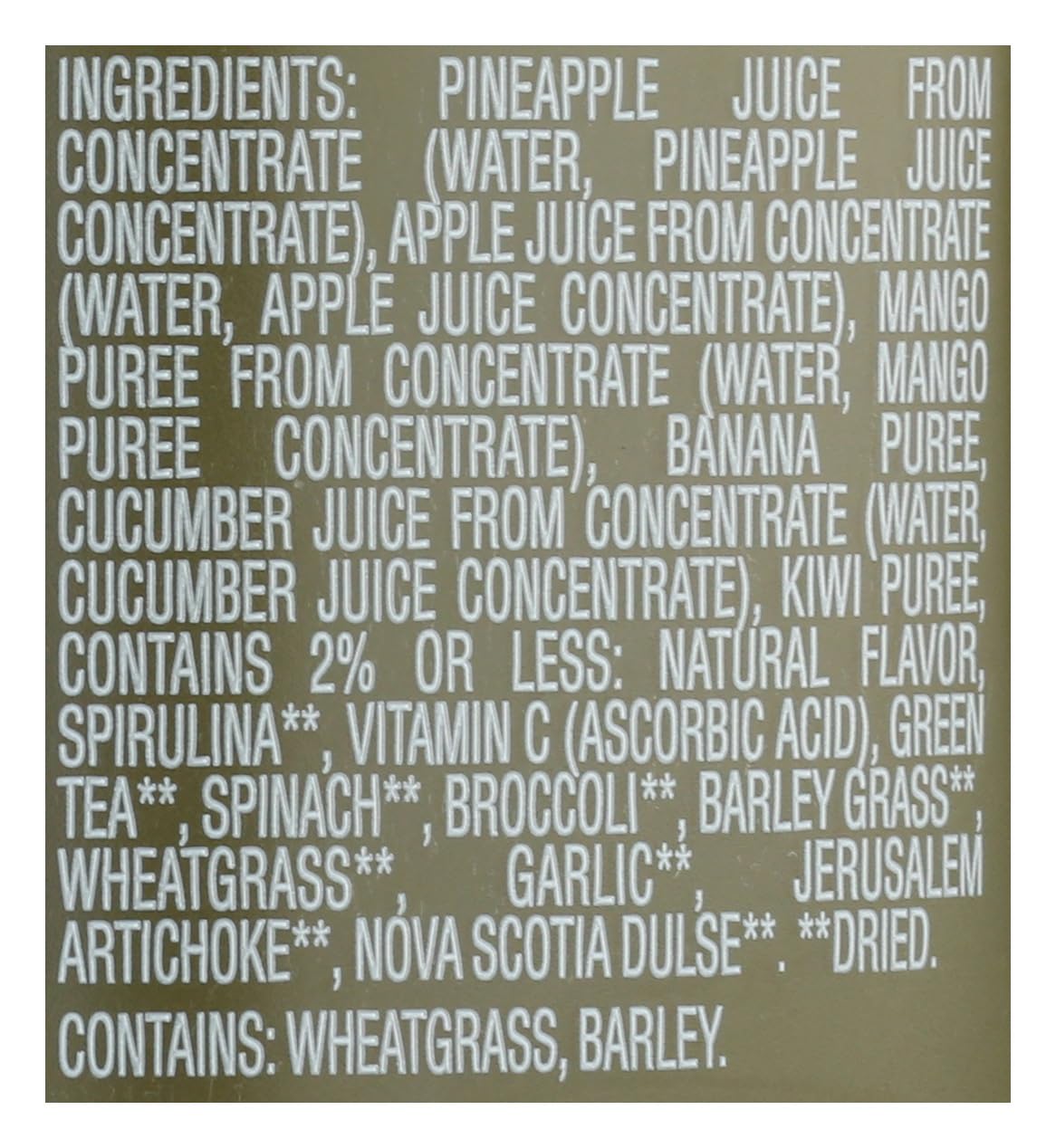 Bolthouse Farms Fruit Juice Smoothie, Green Goodness, 52 fl. oz. Bottle