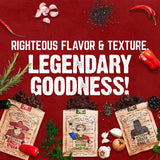 Righteous Felon Biltong Beef Jerky Variety Pack | South African Biltong Snack Packs for Adults | High Protein, Keto-Friendly, Low Sugar | Made