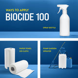 Bio Cide Laboratories BioCide 100 - Multi-Purpose Cleaner and Disinfectant Spray - Professional Grade Bacteria, Virus Mildew, and Fungi Remover