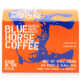 Blue Horse 'Gentle Giant' Original Coffee Pods, Medium Roast, 24ct Single Serve, Compatible with K Cups 2.0, Farm Fresh, Premium 100% Arabica Beans