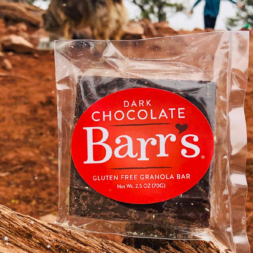 Mrs. Barr’s Natural Foods Granola Bars | Dark Chocolate | Certified Organic Gluten Free Oats | Soft Texture | Small Batch | Gourmet Quality | Real