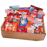 Munchie Mountain 75-Count Valentine Care Package and Valentine's Day Candy Snack Box for Boyfriend, Girlfriend, College student, Grandkids, Husband