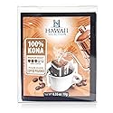 Hawaii Selection/ 100% Kona Coffee/Medium Roast/Single Serve/Pour Over Coffee/Drip Coffee / 5 pouches