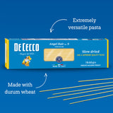 De Cecco Angel Hair No. 9 Pasta, 16 Oz, Authentic, Slow Dried, Made with Durum Wheat, Versatile Pasta for Sauces & Recipes, Made in Italy