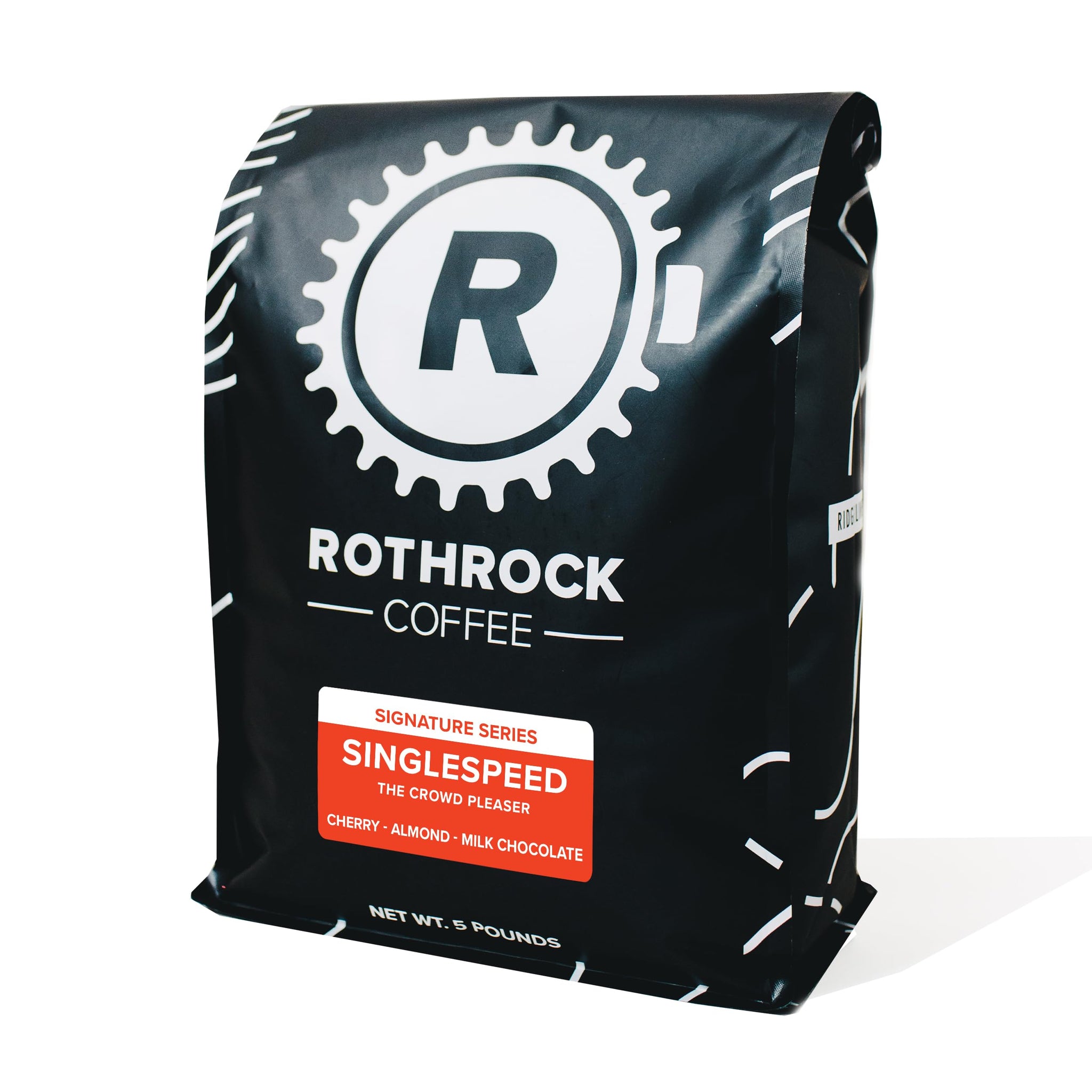 Rothrock Coffee - Singlespeed - Medium Roast - Whole Bean Coffee - For Espresso, Drip Brew, French Press & More - Versatile Roast - Fruity, Chocolatey