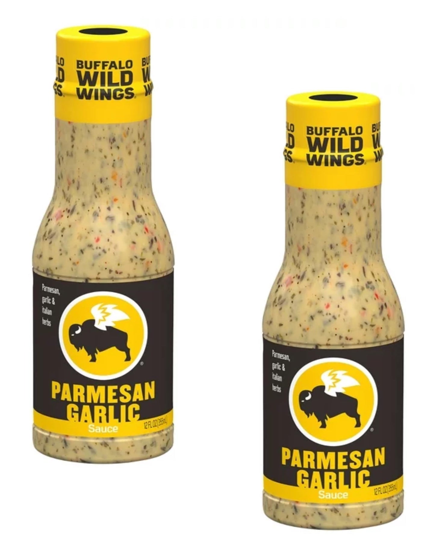 Buffalo Wild Wings Parmesan Garlic Sauce - Pack of 2 - Parmesan Roasted Garlic with Italian Herbs