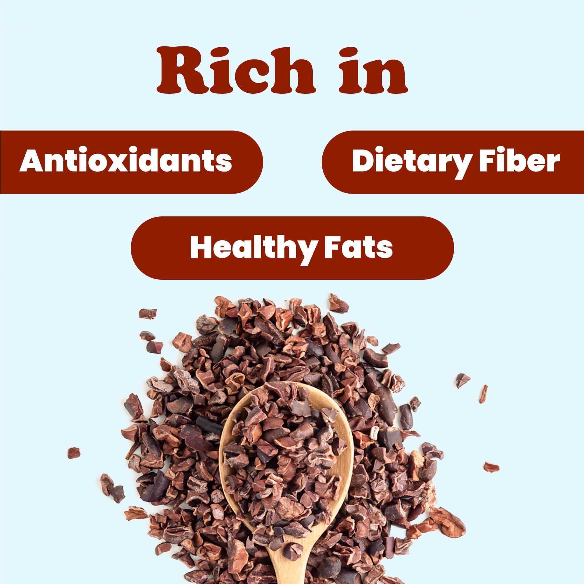 Food to Live Organic Sweet Cacao Nibs, 8 Ounces - Non-GMO, Lightly Sweetened with Coconut Sugar, Raw, Non-Irradiated, Vegan, Kosher, Bulk, Great for Snacking, Baking & Smoothies. High in Antioxidants