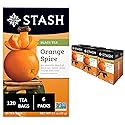 Stash Tea Orange Spice Black Tea - Caffeinated, Non-GMO Project Verified Premium Tea with No Artificial Ingredients, 20 Count (Pack of 6) - 120 Bags