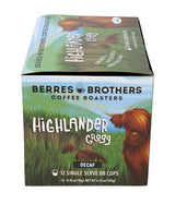 Berres Brothers Highlander Grogg Decaf Coffee 12 Count Single Serve Pods Compatible with Keurig K Cups K Pods Coffee Makers, Flavored Medium Roast