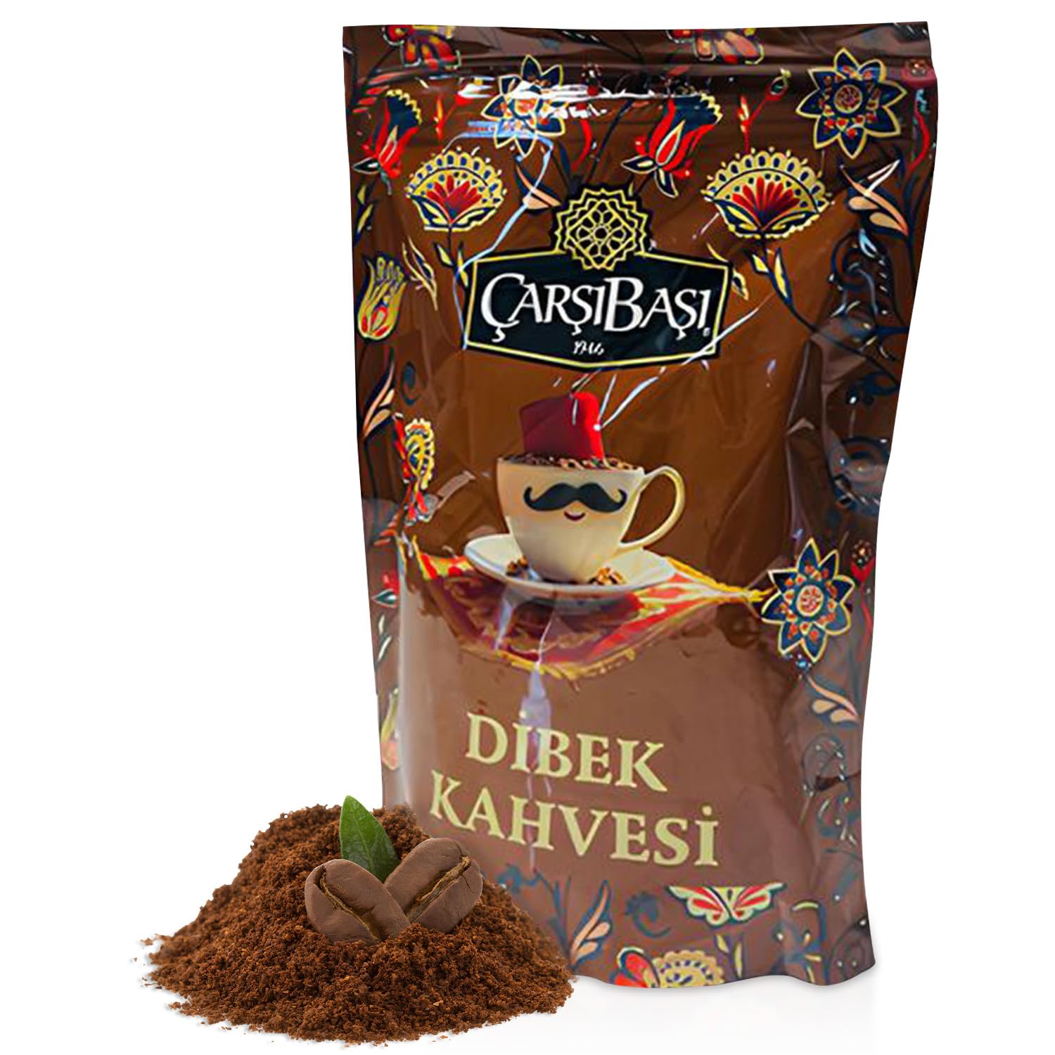Çar??ba?? Dibek Coffee (Dibek Kahvesi) - Traditional Turkish Ground Coffee Blend - Unique Aroma & Rich Taste - Since 1946 - 200g (7.05 oz)