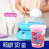 Fun Sweets Cotton Candy Sugar 3 Flavor Variety Pack - Cherry, Blue Raspberry & Watermelon - All Natural Flavors & Colors - Floss Sugar for Cotton