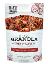 NutHouse! Granola Company - Premium Summer Strawberry Granola | Certified Gluten-Free, Non-GMO, Kosher | Vegan, Soy-Free | 11.5 oz. Bag (3-Pack)