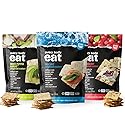 Every Body Eat Crispbread Crackers, Variety Pack - Gluten Free, Grain Free, Vegan, Dairy Free, and Seed Oil Free (5 Ounce Pack of 3)