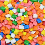 Candy Retailer Assorted Fruit Flavors Mini Chicle Chewing Gum Tabs, Candy-Coated, Square-Shaped, Bulk Unwrapped, for Vending Machines | 3 Pounds