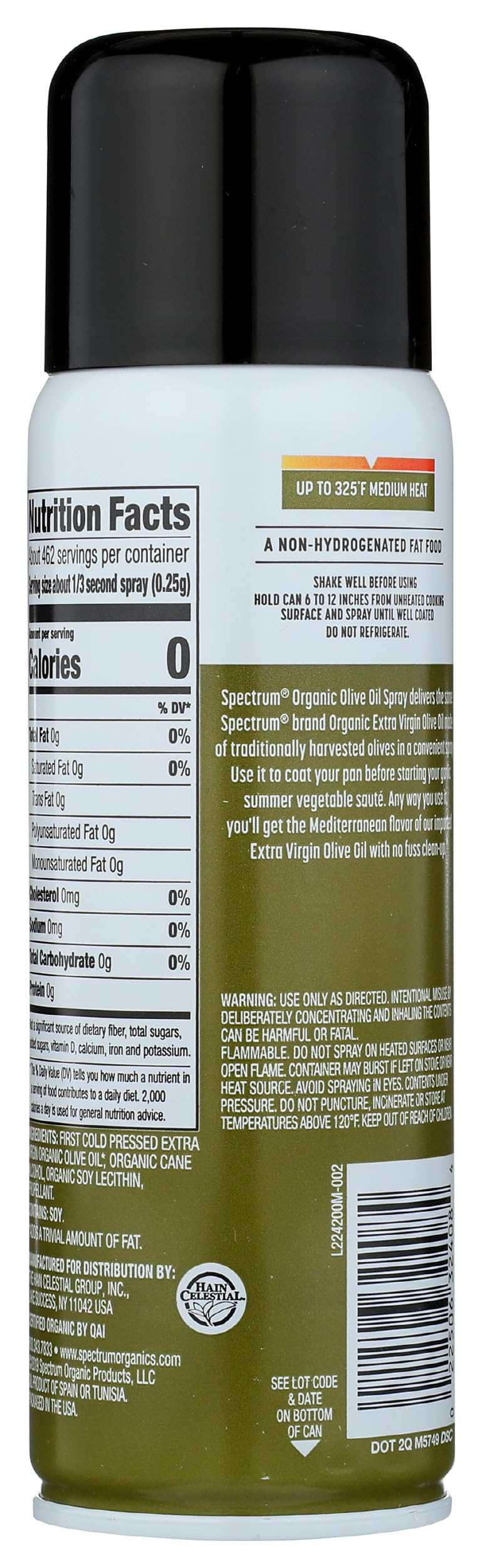 Spectrum Organic Spray Oil, Olive, 5 fl oz