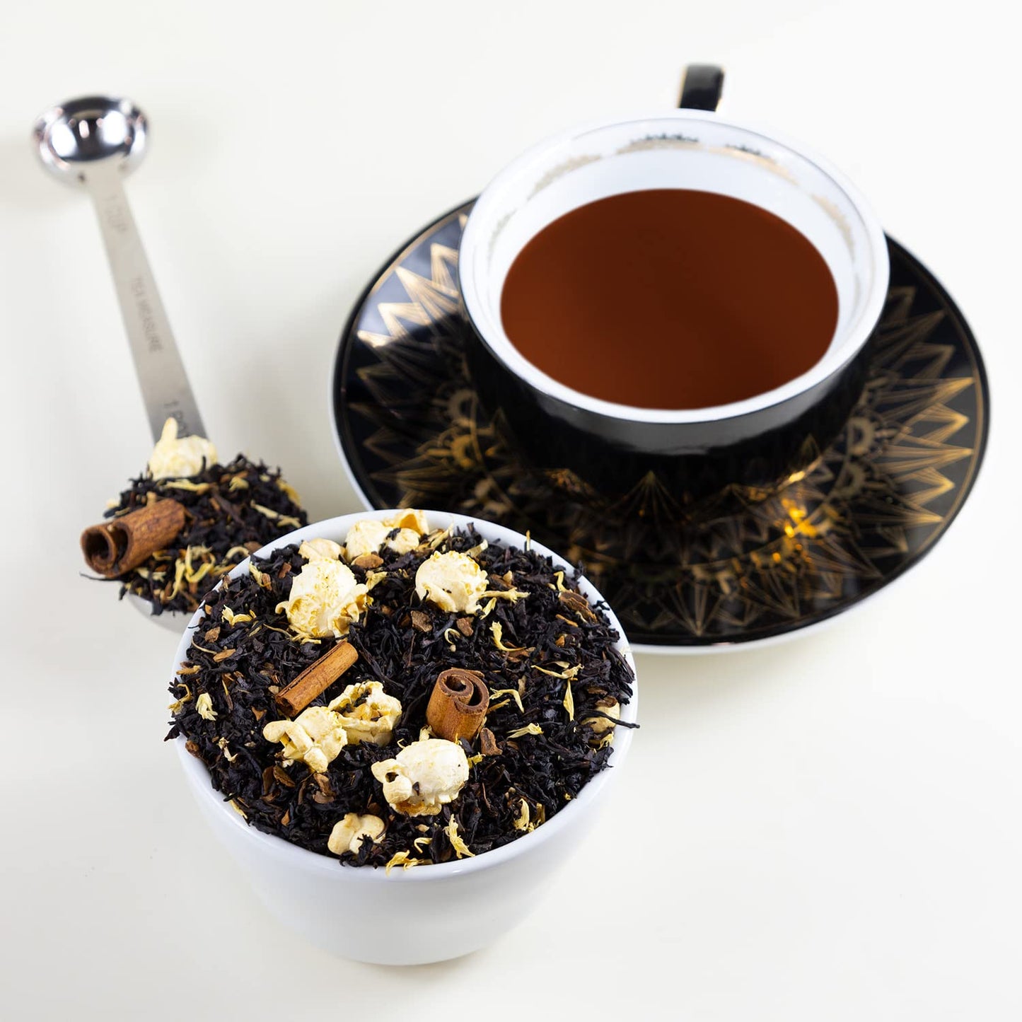 The Whistling Kettle Maple Taffy Tea- Sweet and Aromatic Black Flavored Tea with Cinnamon and Maple - 4oz (96 servings)