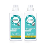 CLEAN ROOTS All-Purpose Cleaner - EcoGarantie Certified, 100% Plant-Based Formula, Made with Organic Ingredients, Scented with Organic Orange
