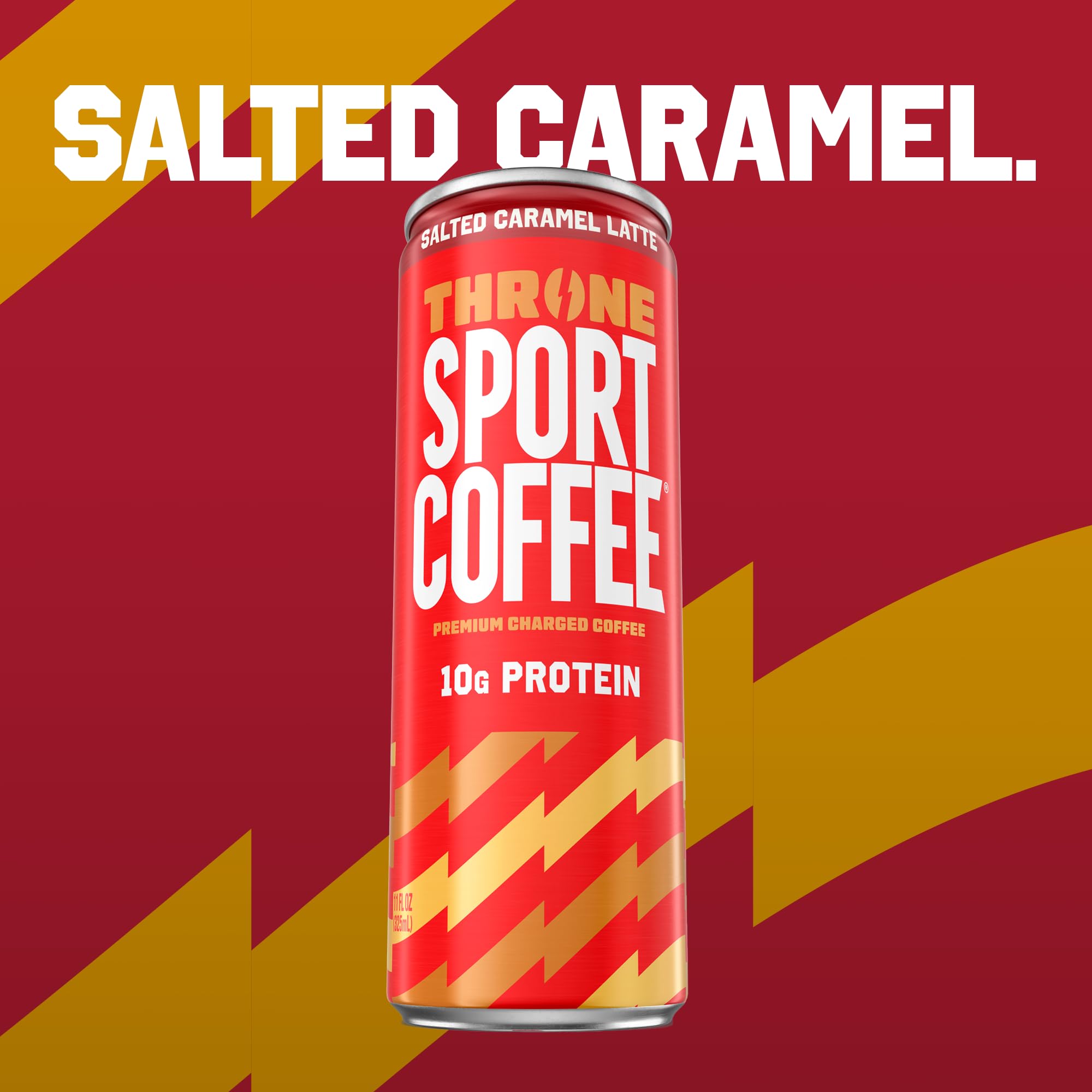Throne Sport Coffee Latte - 10g protein - 150mg Natural Caffeine and B Vitamins - Lactose-Free, Premium Arabica, NSF Certified, Active Lifestyles