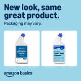 Amazon Basics Toilet Bowl Cleaner with Cling Action Formula, Bleach, Fresh Scent, 24 Fl Oz, Pack of 1, Packaging May Vary