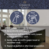Granite Gold Quartz Clean & Shine Streak-Free Cleaner, Deeps Cleans and Polishes Quartz and Natural Stone Surfaces Including Silestone, LG, and More