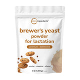 Brewers Yeast Powder for Lactation, 3lbs (90 Servings) | Debittered Brewers Yeast for Breastfeeding Support | Great for Lactation Cookies & Tea | Rich