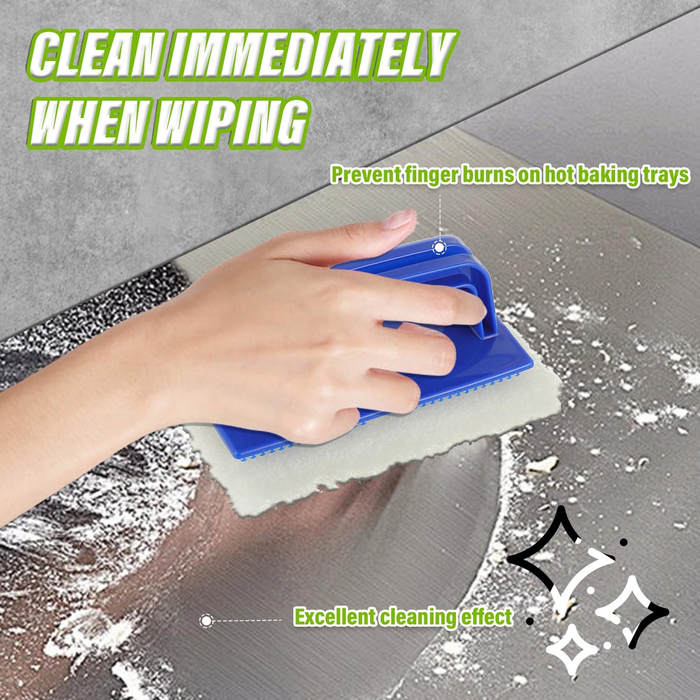 EPLZON 5 Pack Electric Cleaning Brush Pad Kitchen Bathroom Household Cleaning Pad Swimming Pool Wall Cleaning Brush Heavy Duty Griddle Scrubber