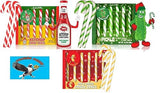 Mac & Cheese, Dill Pickle & Ketchup Candy Canes 18ct - Funny Christmas Candy Gift, Weird Flavor Stocking Stuffers, Secret Santa Gag Gift Variety Pack