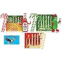 Mac & Cheese, Dill Pickle & Ketchup Candy Canes 18ct - Funny Christmas Candy Gift, Weird Flavor Stocking Stuffers, Secret Santa Gag Gift Variety Pack