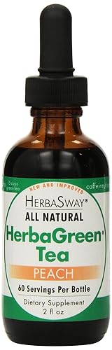 HerbaSway HerbaGreen Tea, Impeccably Peach, 2 Ounce